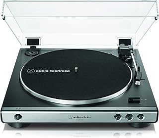 Platine vinyle entièrement automatique à entraînement par courroie audio technica at-lp60xusb