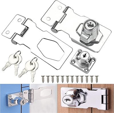 Serrure de porte à loquet en métal chromé de 63 mm pour portes