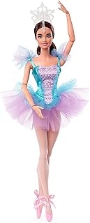 Poupée barbie signature ballet wishes (brunette 12 pouces) articulée porte un costume