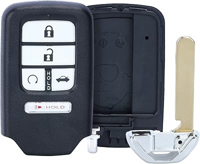 Couvercle de clé de voiture de remplacement b-fanny 5 boutons pour honda civic