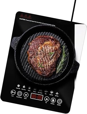 Cuisinière à induction simple wantguin avec 8 réglages de puissance de température avec écran de cuisson led, 2 200 w, commande tactile. Le e-commerce qui respecte votre pouvoir d'achat : Diaytar