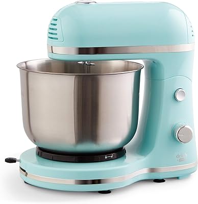Batteur sur socle compact delish by dash, 3,5 l avec crochets alimentaires
