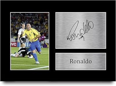 Hwc trading gift ronaldo signature gift a4 imprimé signature brésil afficher les images