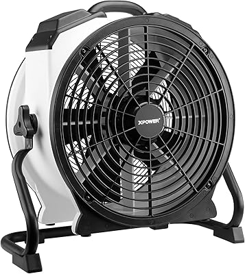 Souffleur de circulation d'air polyvalent à moteur compact scellé xpower de 18 pouces