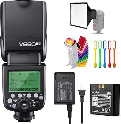 Godox v860ii-s gn60 1/8000 1/8000 2,4g ttl lithium-ion speedlite flash batterie compatible