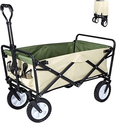 Poussette pliante cool baby outdoor camping garden avec roues universelles et poignée réglable