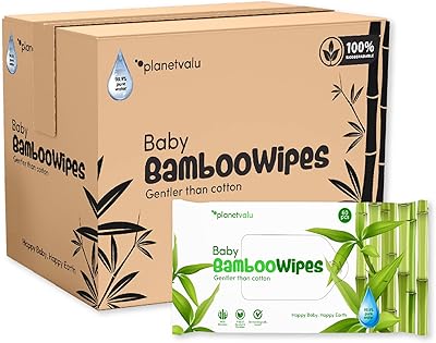 Lingettes pour bébé bambou biologique 999% d'eau 720 lingettes