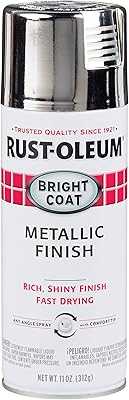 Peinture en aérosol brillante rust-oleum stops rust 7600000 - 11 oz, chrome