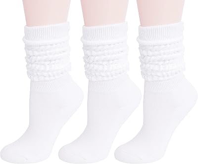 Chaussettes amples pour femmes, chaussettes hautes, mignonnes et amusantes, 3 paires