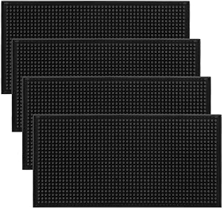 4 pièces 30 x 15 cm tapis de barre en caoutchouc