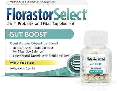 Le supplément quotidien de probiotiques et de prébiotiques florastor select gut boost
