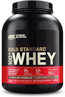 Optimum nutrition gold standard 100 % protéine de lactosérum en poudre avec chocolat