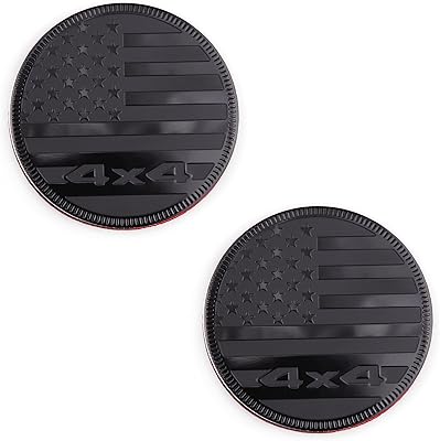 2 pièces emblème de drapeau américain 4x4 autocollant de voiture adapté à toutes
