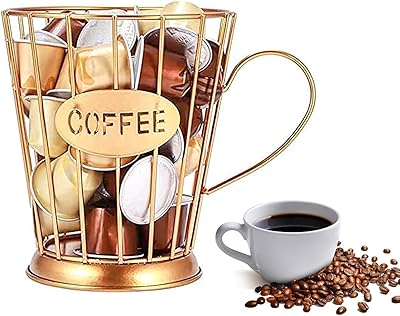 Porte-capsules de café, conteneur de capsules de café en métal, porte-capsules expresso, panier