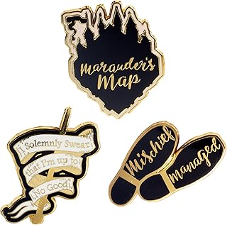 Épingles de carte du maraudeur harry potter lot de 3 accessoire d'épingle