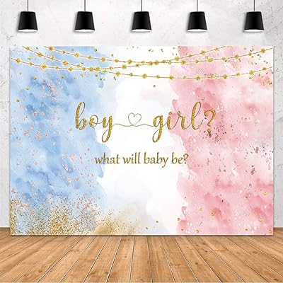 Mehofond gender reveal party photography fond pour garçons et filles aquarelle