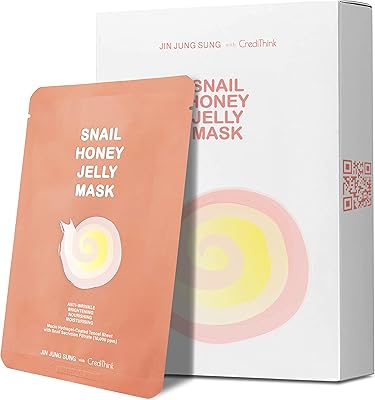 Masque de traitement au miel d'escargot avec mucine de sécrétion d'escargot 10 000 ppm et extrait de miel | pour peaux sèches et sensibles, nourrissant, hydratation en profondeur, paquet de 10 par jin jung song avec credithink. Explorez un monde de bonnes affaires sur Diaytar Sénégal