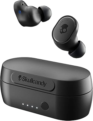 Écouteurs sans fil skullcandy seach evo true avec étui de chargement - noir