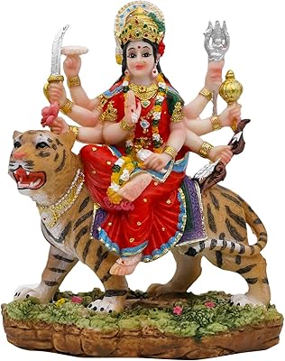 Statue d'idole de la déesse indienne durga - 5,8" de hauteur idoles hindoues