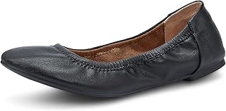 Kolili ballerines classiques à bout rond pour femmes, chaussures de marche décontractées
