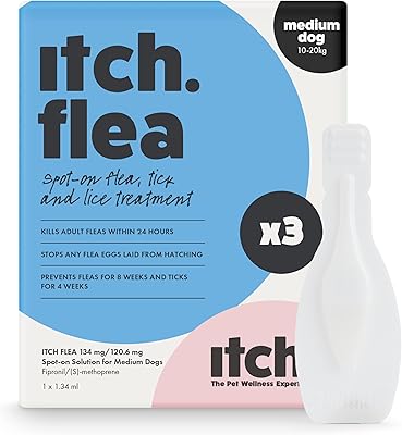 Traitement contre les démangeaisons, les puces et les tiques pour chiens de taille