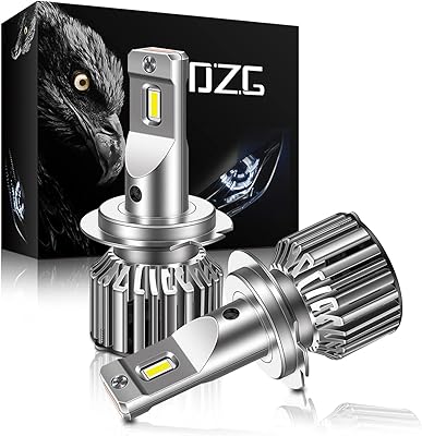 Ampoules de phare led dzg h7 35w 6500k kit de conversion d'ampoules