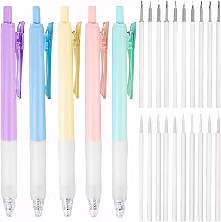 5 pièces stylo couteau d'artisanat, outil de couteau à découper rétractable de type