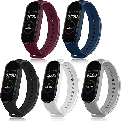Paquet de 5 bandes de sport pour mi band 4 et mi band 3, bandes de remplacement en silicone souple pour xiaomi mi band 4 et 3 fitness tracker. Diaytar : Des promotions exceptionnelles toute l'année pour tous les Sénégalais
