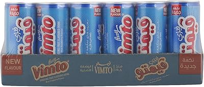 Boisson vimto pétillante au goût de framboise bleue, 30 x 250 ml