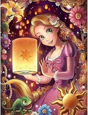 Alikdon kit de peinture diamant 5d à faire soi-même, images de princesses à