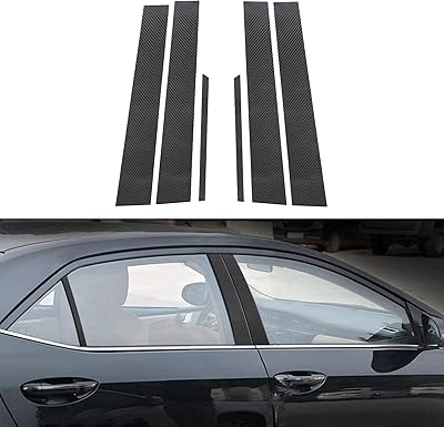 Autocollant tomall en vinyle pour fenêtre de voiture compatible avec toyota corolla 2014-2018