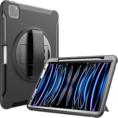 Coque procase pour ipad pro 11 pouces 2022 2021 2020 2018, coque robuste