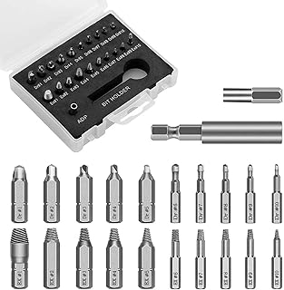 Kit d'extracteur de vis endommagé, kit d'extracteur de vis dénudé de 22 pièces, outil de retrait de vis cassé, kit de retrait de vis de tournevis polyvalent. Profitez des meilleurs deals du Sénégal sur Diaytar