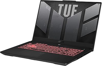 Asus tuf a17 (2022) ordinateur portable de jeu avec écran fhd ips 17,3