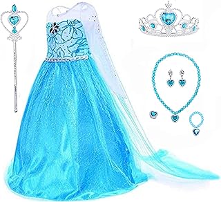 Robe de princesse sunshine pour bébés filles avec accessoires, robe reine des neiges