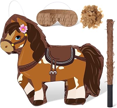 Ensemble de pinata de cheval, ensemble de pinata de fête de cheval comprenant