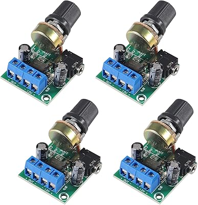 4 pièces lm386 10w mini caisson de basses module dc 3-12v