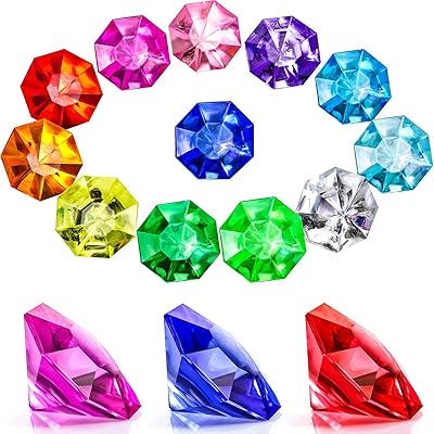 Ensemble de bijoux pirate en diamant acrylique pierres précieuses au trésor