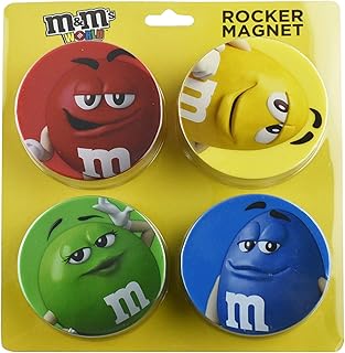Aimants pour réfrigérateur à bascule m&m world, 4 pièces, multicolores
