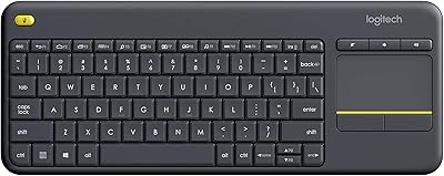 Clavier tactile sans fil logitech k400 plus pour téléviseur avec contrôle multimédia facile