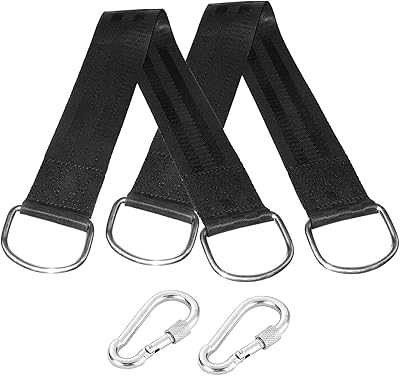 Kit de suspension de sangles de balançoire d'arbre avec sac de rangement d'anneau