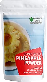 Bliss of earth 3,5 oz de poudre d'ananas biologique sans saveur ni sucre