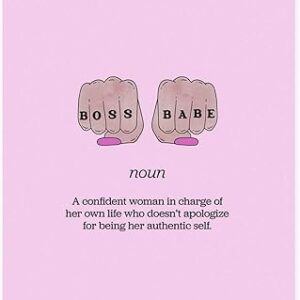 Affiche de définition de boss babe - affiche d'autonomisation des femmes, impression d'art mural pour la décoration intérieure (papier mat de qualité supérieure - 8 x 10 pouces sans cadre). Diaytar Sénégal : L'e-commerce qui vous ressemble