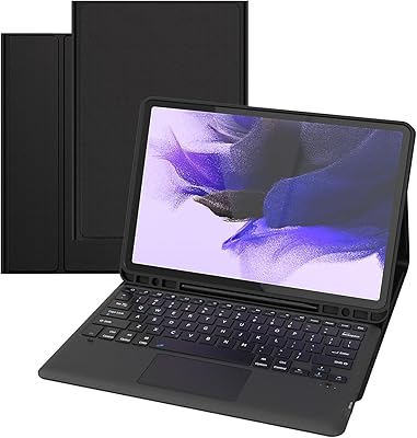 Étui clavier domon pour samsung galaxy tab s7 fe 124 pouces