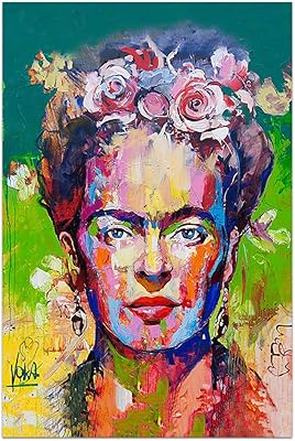 Impression sur toile bifcinol a frida kahlo sans cadre affiche de portrait kahlo
