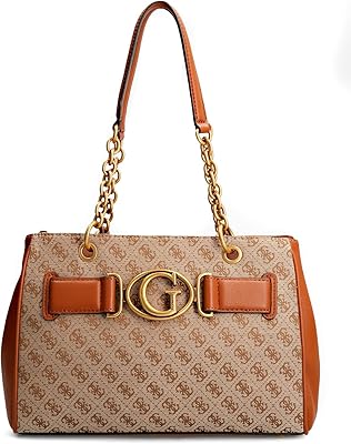 Sac bandoulière femme avec logo aviana 4g marron lco western