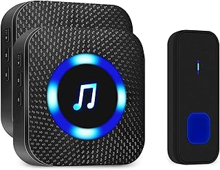 Sonnette sans fil kit de sonnette étanche fonctionnant sur plus de 984 mètres