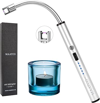 Allume-bougie électrique usb matco avec affichage led et interrupteur de sécurité, rechargeable, flexible