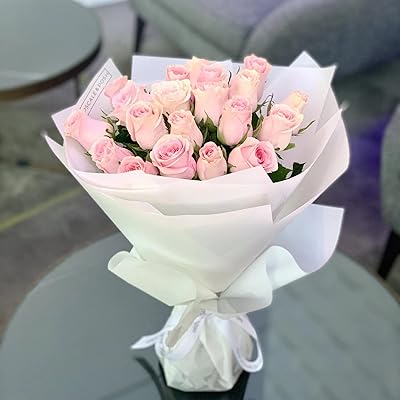 Bouquet de fleurs roses de luxe de dubaï