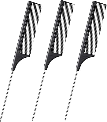 Peignes de coiffure castowave 3 styles pour salon avec poignée en acier inoxydable